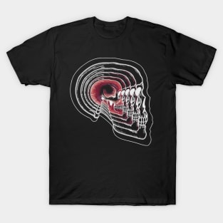 Trippy skull design T-Shirt